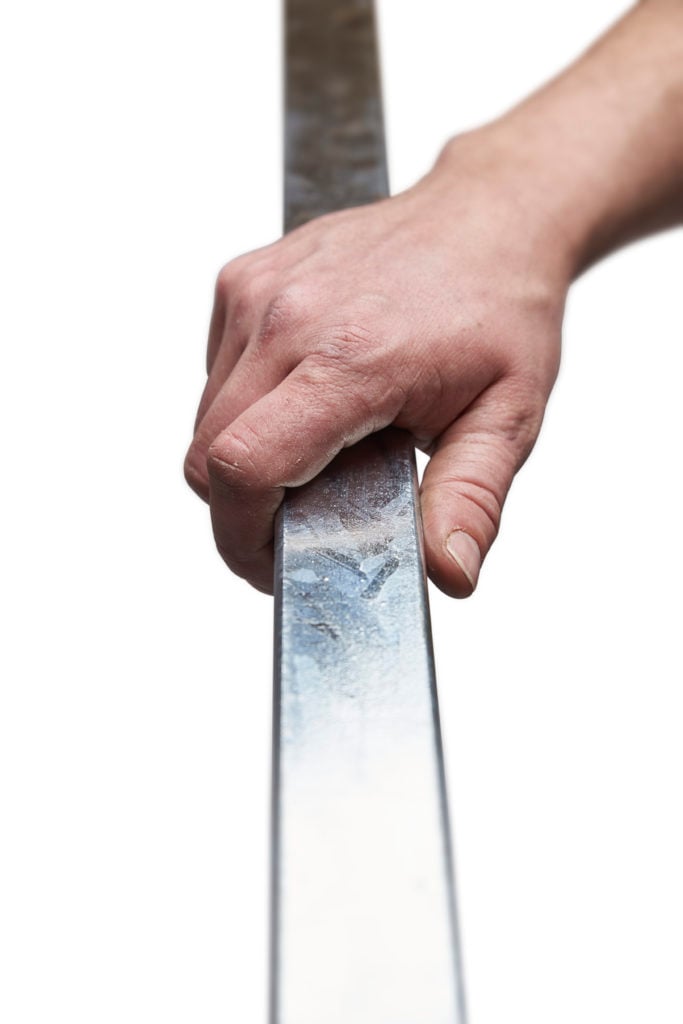 Staketengeländer mit Hand